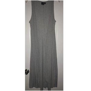 Long grey vest